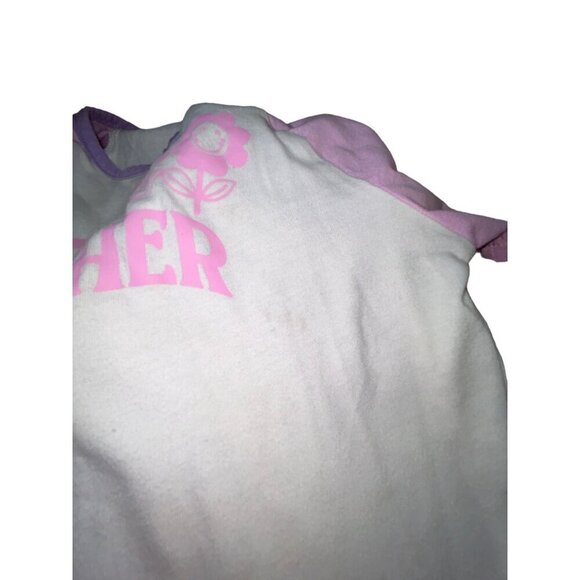 Toddler Girls Matching Short Set Pink/Purple Size 4 - Picture 6 of 7